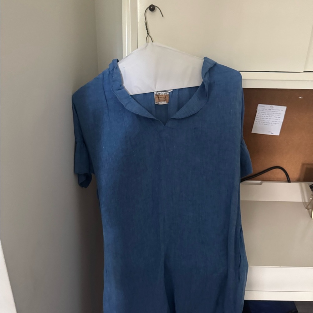 Finley Blue Short Sleeve Top